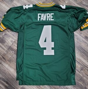 Vintage? Reebok NFL Jersey GREEN BAY Packers Brett Favre Green M